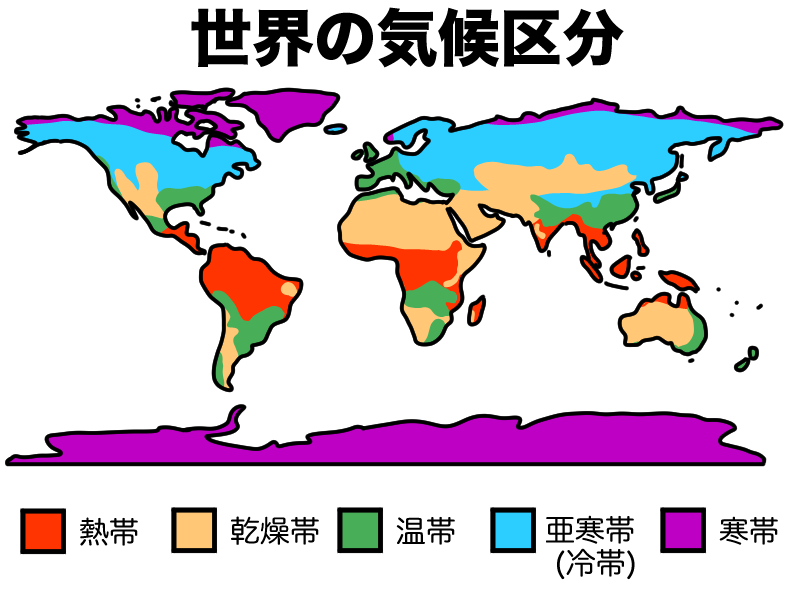 世界の気候区分