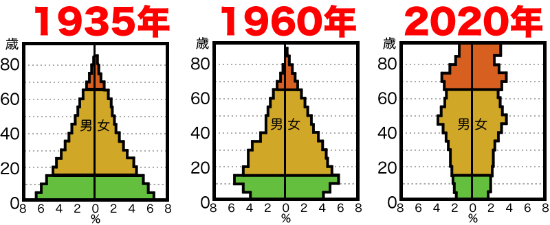 人口ピラミッド答え
