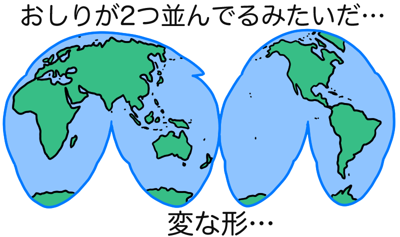 変な世界地図